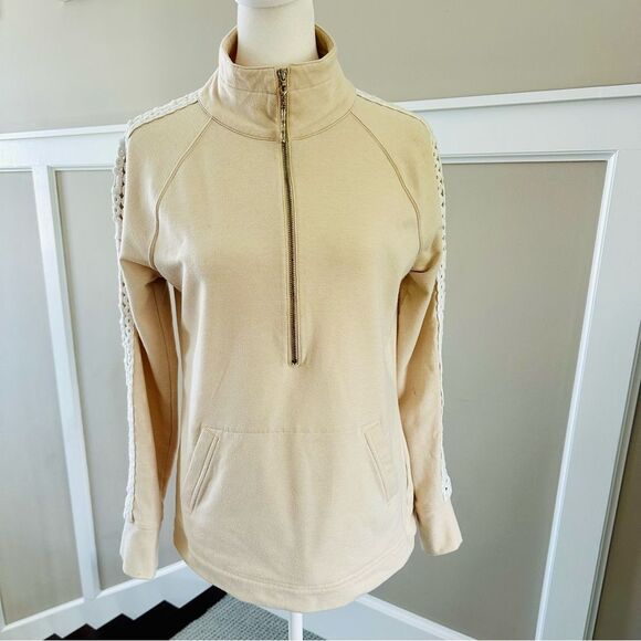 Lilly Pulitzer Tops - Lilly Pulitzer cream colored, Skipper Popover with lace detail.